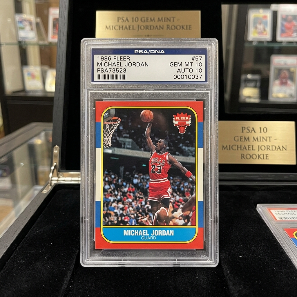 Michael Jordan 1986 Fleer Rookie Card PSA 10